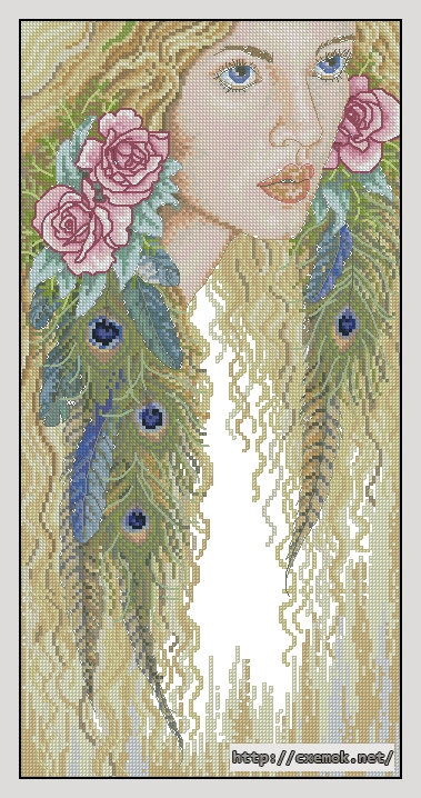 Download embroidery patterns by cross-stitch  - Bucilla 43961 garden fairy, author 