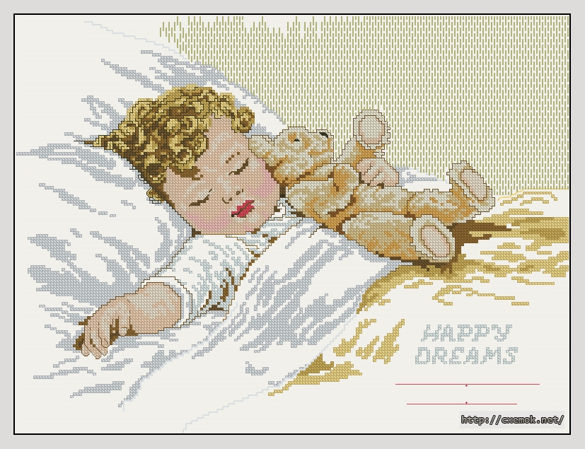 Download embroidery patterns by cross-stitch  - Happy dreams, author 