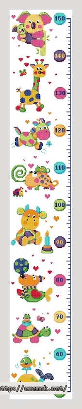 Download embroidery patterns by cross-stitch  - Animals hight