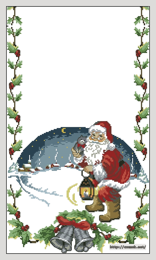 Download embroidery patterns by cross-stitch  - Santa claus, author 