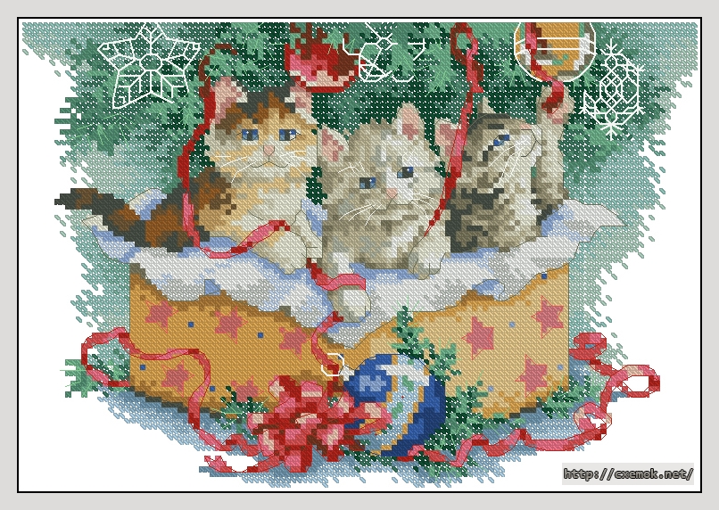 Download embroidery patterns by cross-stitch  - Playing with the trimmings, author 