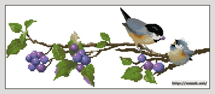 Download embroidery patterns by cross-stitch  - Berry time, author 