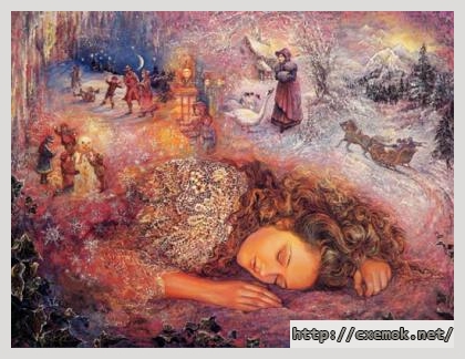 Download embroidery patterns by cross-stitch  - Winter dreaming, author 