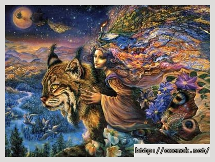 Download embroidery patterns by cross-stitch  - Flight of the lynx, author 