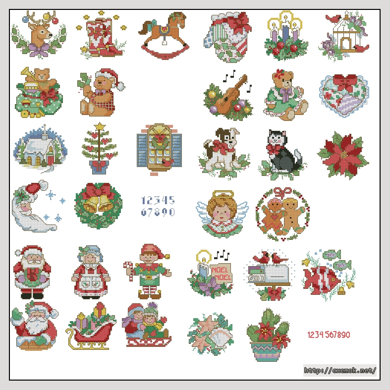 Download embroidery patterns by cross-stitch  - Christmas quickies, author 