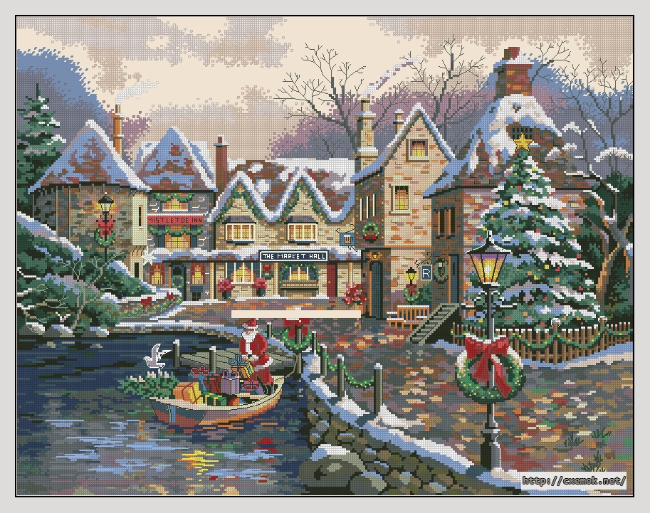 Download embroidery patterns by cross-stitch  - Christmas cove, author 