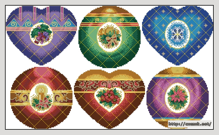Download embroidery patterns by cross-stitch  - Timeless elegance ornaments, author 