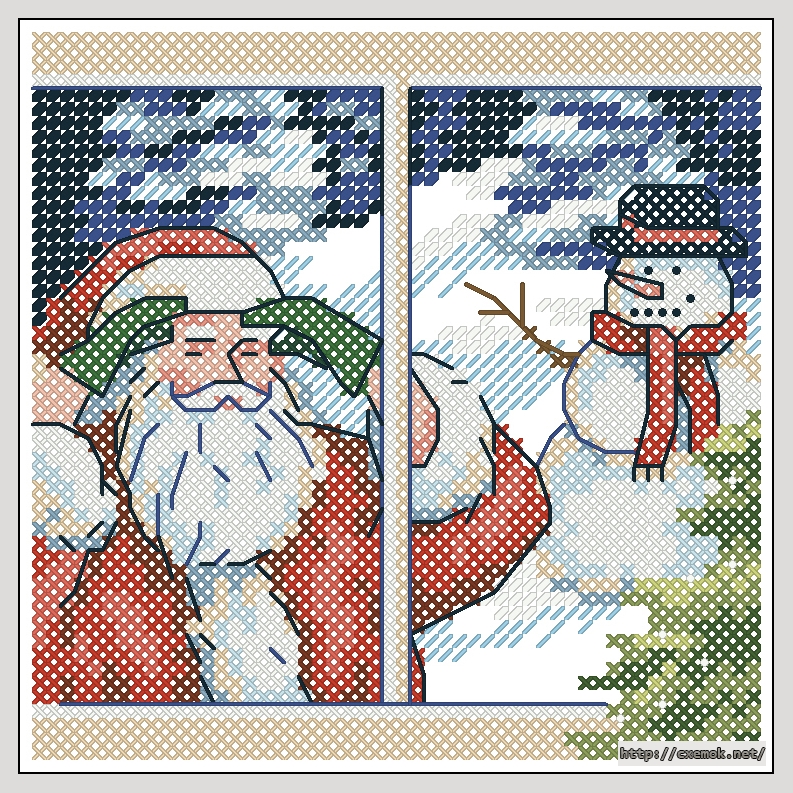 Download embroidery patterns by cross-stitch  - Santa''s coming, author 