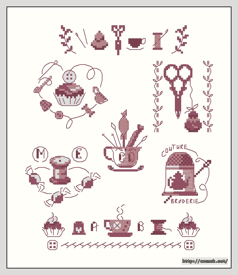Download embroidery patterns by cross-stitch  - Pique-aiguilles, author 