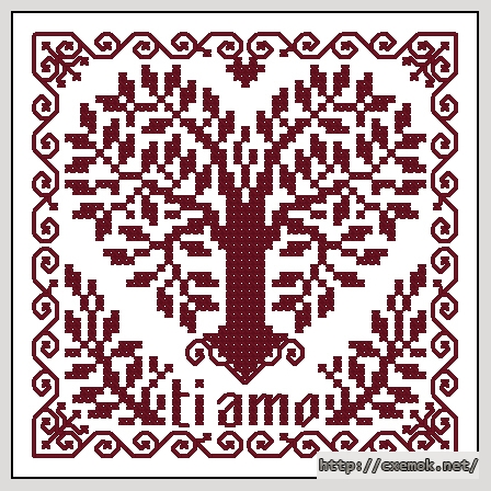 Download embroidery patterns by cross-stitch  - Ti amo_moi, author 