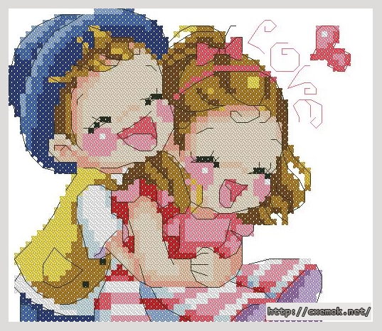 Download embroidery patterns by cross-stitch  - My heart beating, author 
