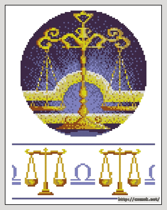 Download embroidery patterns by cross-stitch  - Libra
