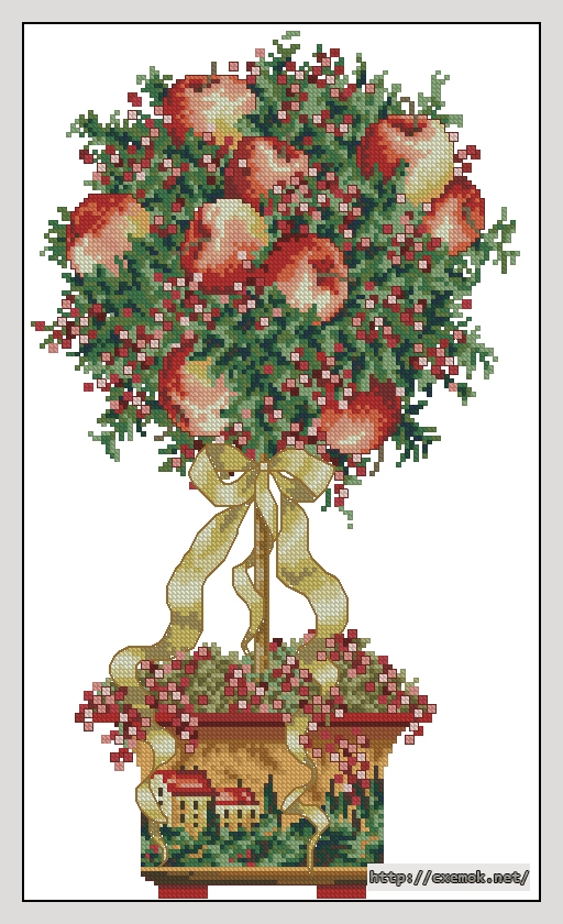 Download embroidery patterns by cross-stitch  - Winter, author 