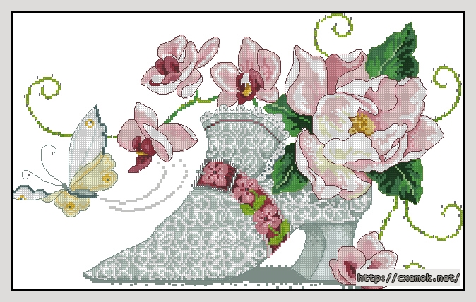 Download embroidery patterns by cross-stitch  - Age of elegance, author 