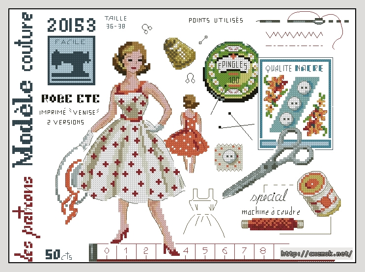 Download embroidery patterns by cross-stitch  - Histoires de mode, author 