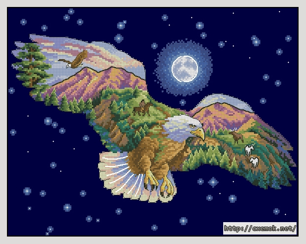 Download embroidery patterns by cross-stitch  - Nature''s vision, author 
