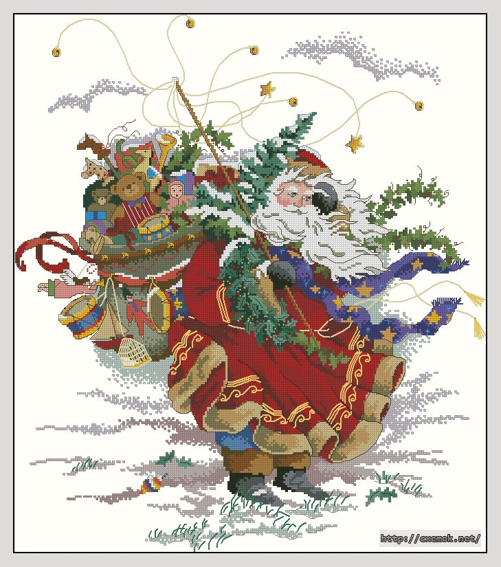Download embroidery patterns by cross-stitch  - Windswept st'' nick, author 