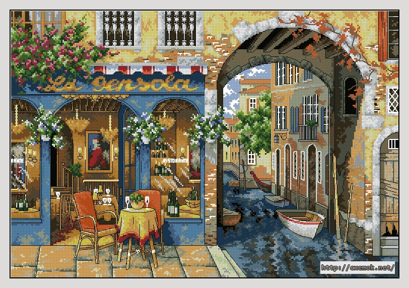 Download embroidery patterns by cross-stitch  - Charming waterway, author 