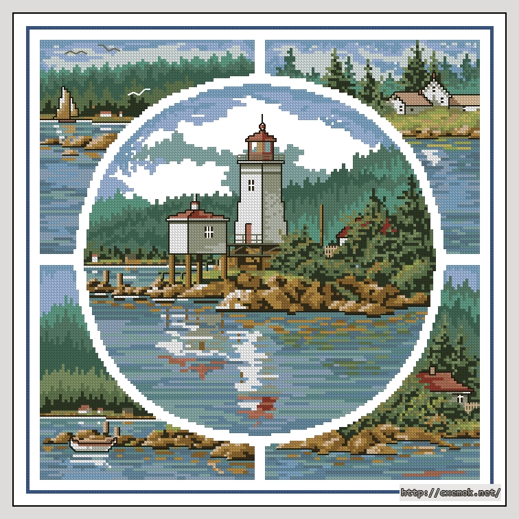 Download embroidery patterns by cross-stitch  - Northern light xsd