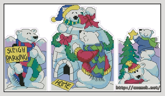 Download embroidery patterns by cross-stitch  - Holiday preparations, author 