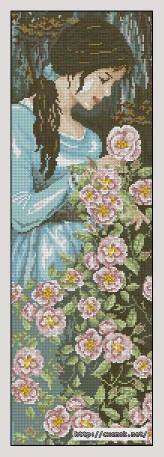 Download embroidery patterns by cross-stitch  - Lady rose, author 