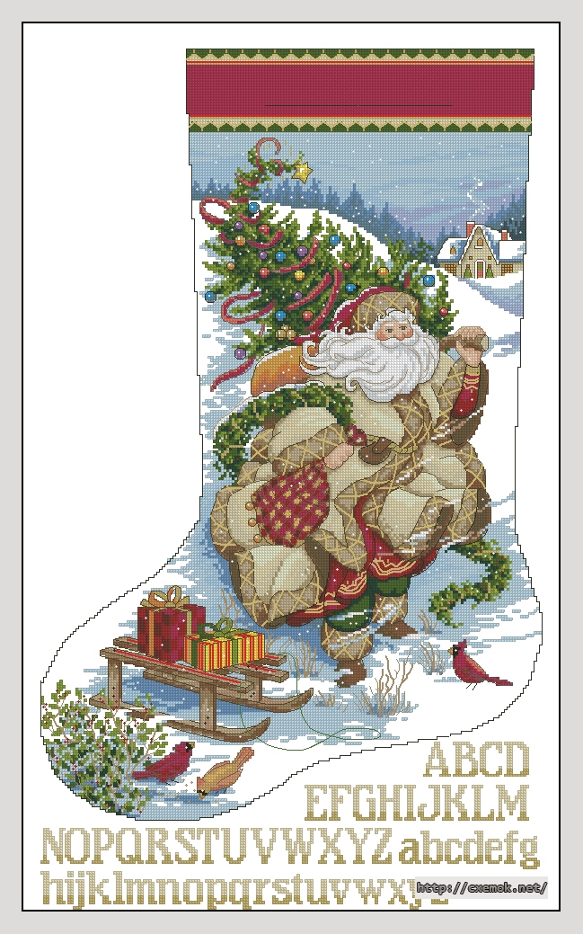 Download embroidery patterns by cross-stitch  - Santa''s journey, author 