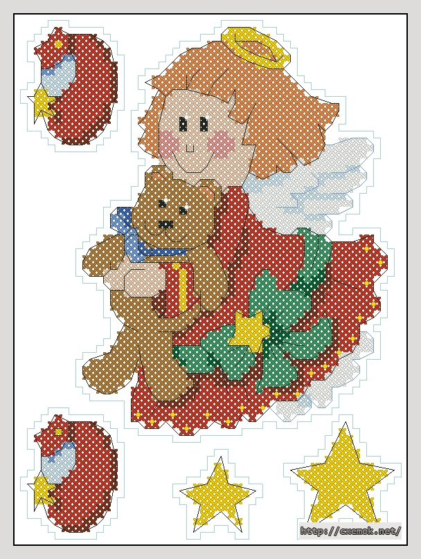 Download embroidery patterns by cross-stitch  - Dancing angel, author 