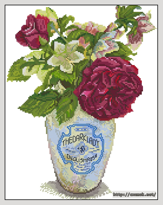 Download embroidery patterns by cross-stitch  - The dark lady, author 
