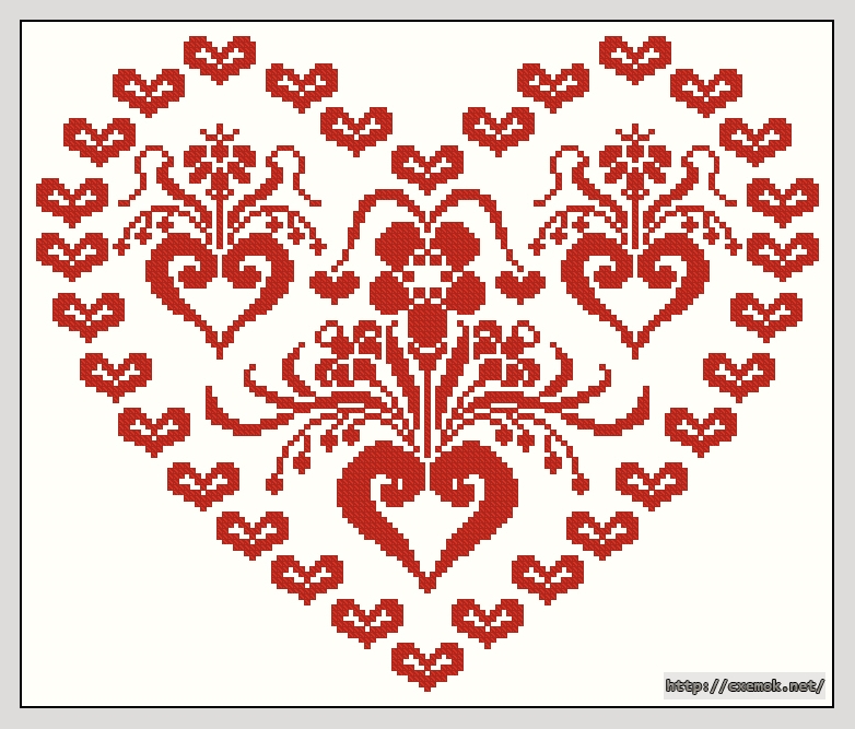 Download embroidery patterns by cross-stitch  - Cuore tirolese, author 