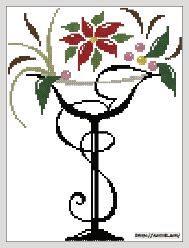 Download embroidery patterns by cross-stitch  - Winter