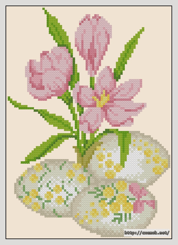 Download embroidery patterns by cross-stitch  - Crocus, author 