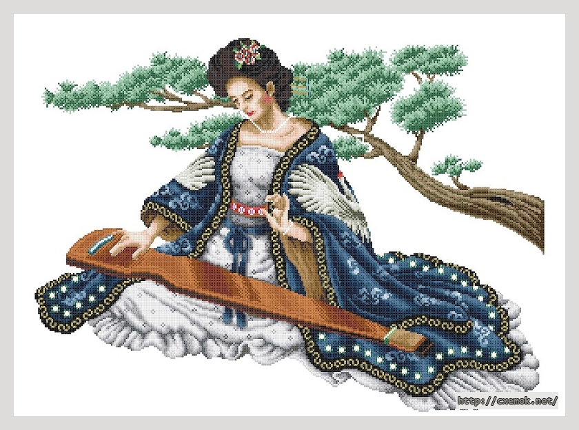 Download embroidery patterns by cross-stitch  - A peaceful reigh, author 