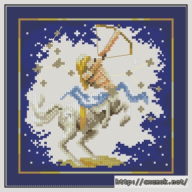 Download embroidery patterns by cross-stitch  - Sagittarius, author 