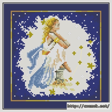 Download embroidery patterns by cross-stitch  - Virgo, author 