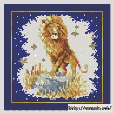 Download embroidery patterns by cross-stitch  - Leo, author 