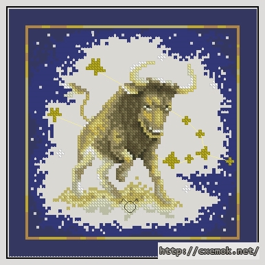 Download embroidery patterns by cross-stitch  - Taurus, author 