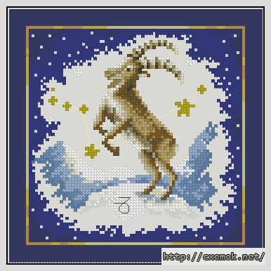 Download embroidery patterns by cross-stitch  - Capricorn, author 