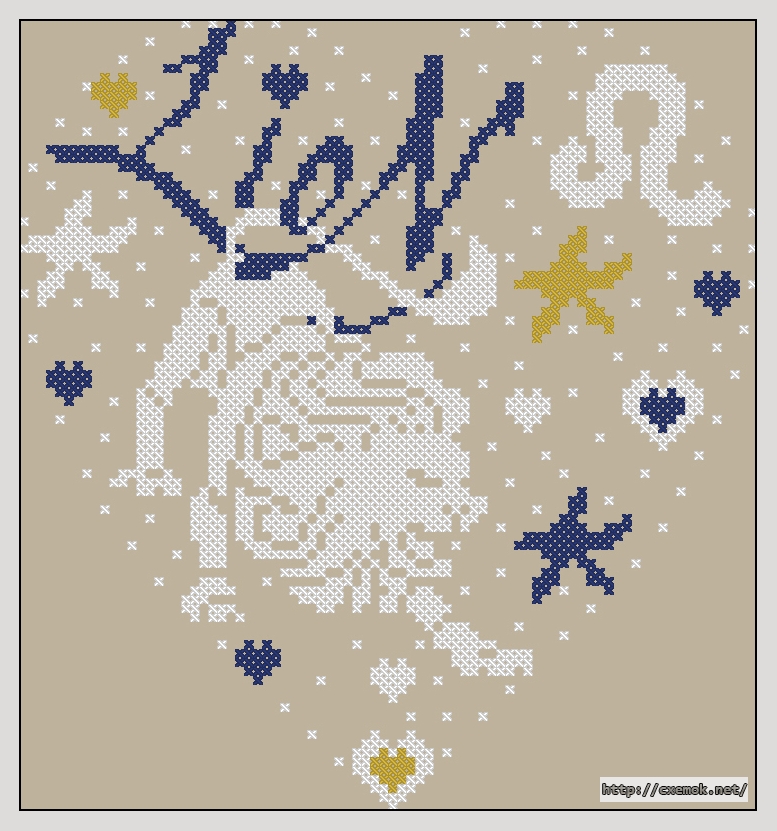 Download embroidery patterns by cross-stitch  - Lion, author 