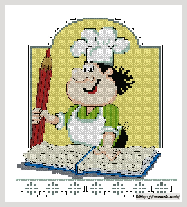 Download embroidery patterns by cross-stitch  - Записки повара, author 
