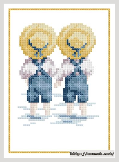 Download embroidery patterns by cross-stitch  - Gemini, author 