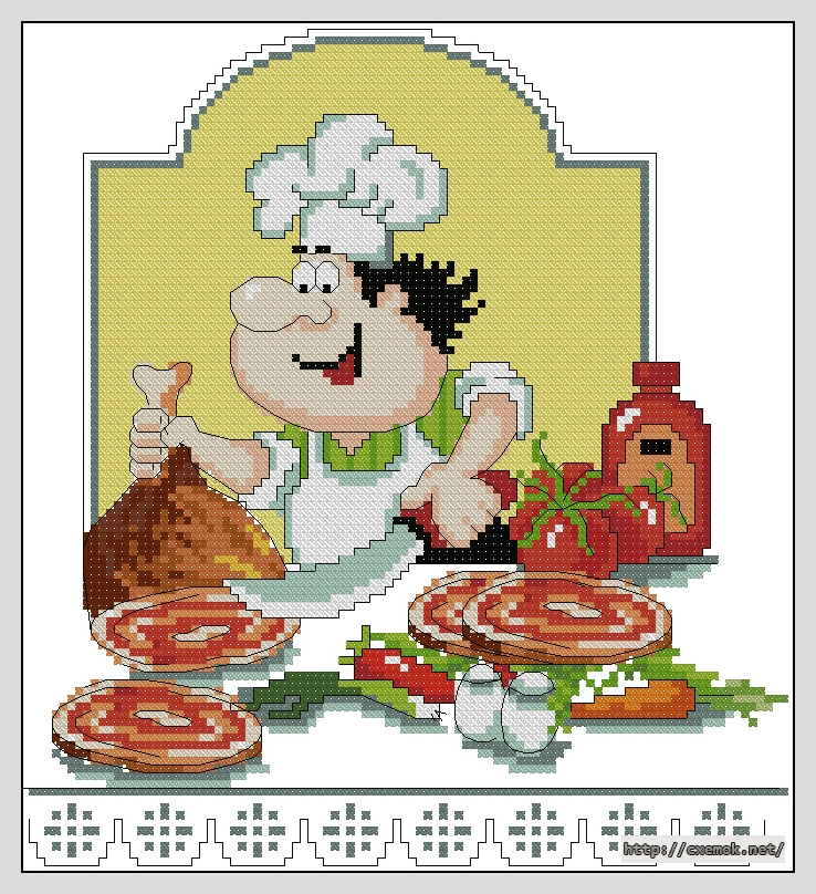 Download embroidery patterns by cross-stitch  - Бекон, author 