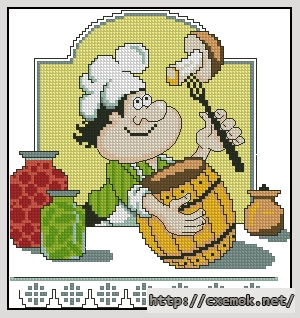 Download embroidery patterns by cross-stitch  - Отменная закуска, author 