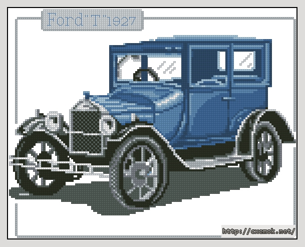 Download embroidery patterns by cross-stitch  - Ford 