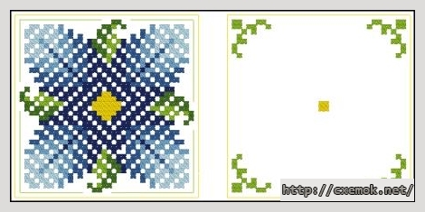 Download embroidery patterns by cross-stitch  - Воздушная незабудка