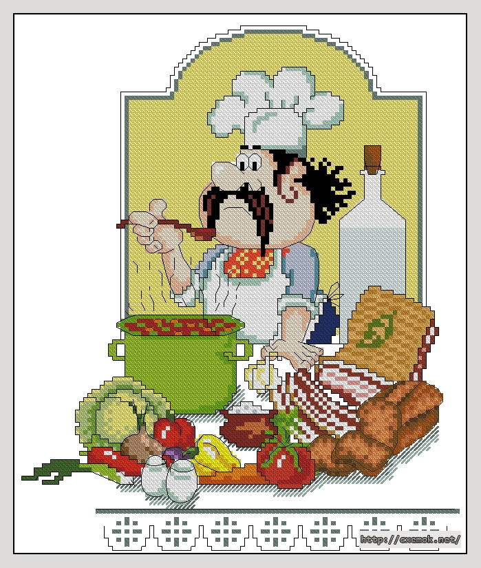 Download embroidery patterns by cross-stitch  - Украинский борщ, author 