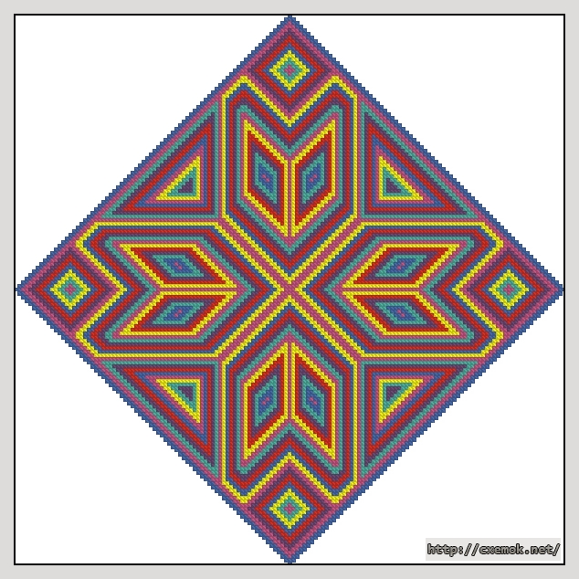 Download embroidery patterns by cross-stitch  - Узор для подушки, author 