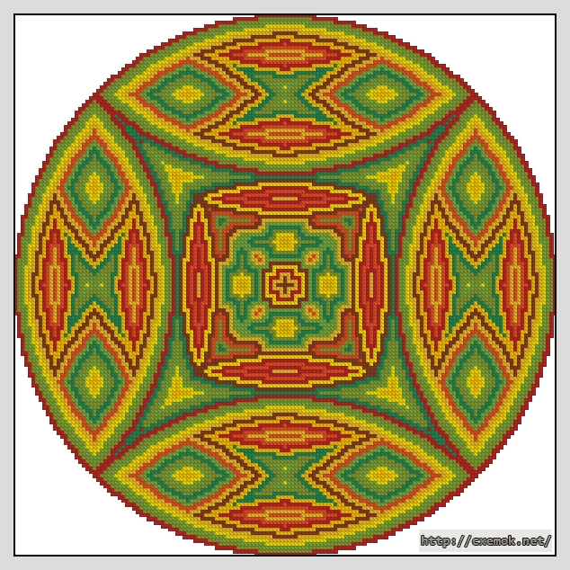 Download embroidery patterns by cross-stitch  - Узор для подушки, author 