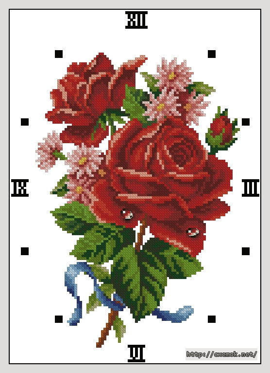 Завантажити схеми вишивки нитками / хрестом  - Beauty rose - red, автор 