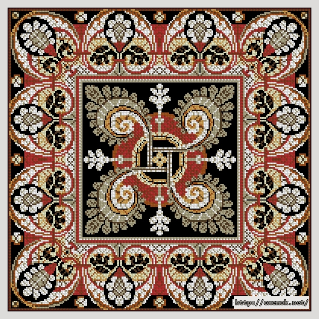 Download embroidery patterns by cross-stitch  - Римская подушка, author 