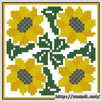 Download embroidery patterns by cross-stitch  - Бискорню лето